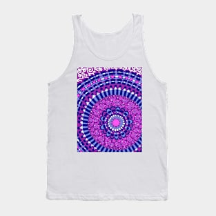 Pink, Mauve, and Blue Mandala Tank Top